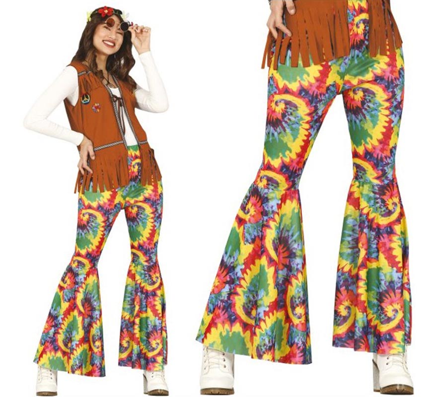 Translation missing: pt-PT.Pantalón Hippie Estampado multicolor para mujer
