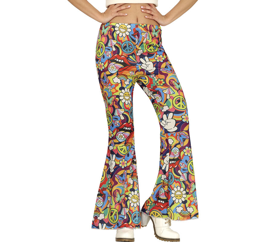 Translation missing: pt-PT.Pantalón Hippie Paz y Amor para mujer