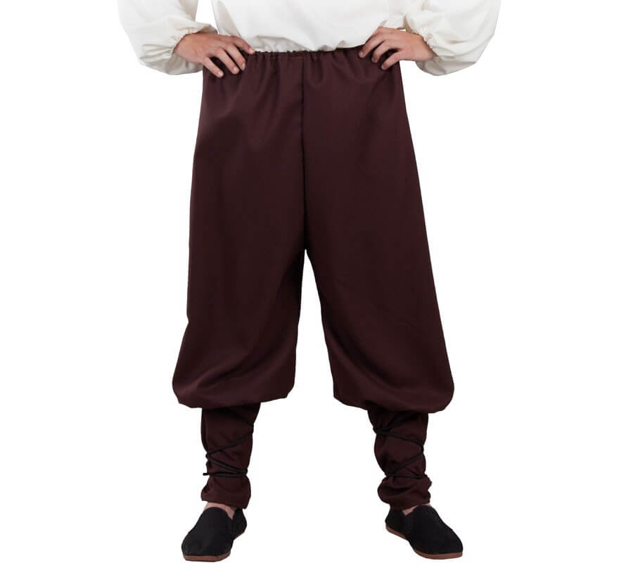 Translation missing: pt-PT.Pantalón Medieval Marrón para adultos