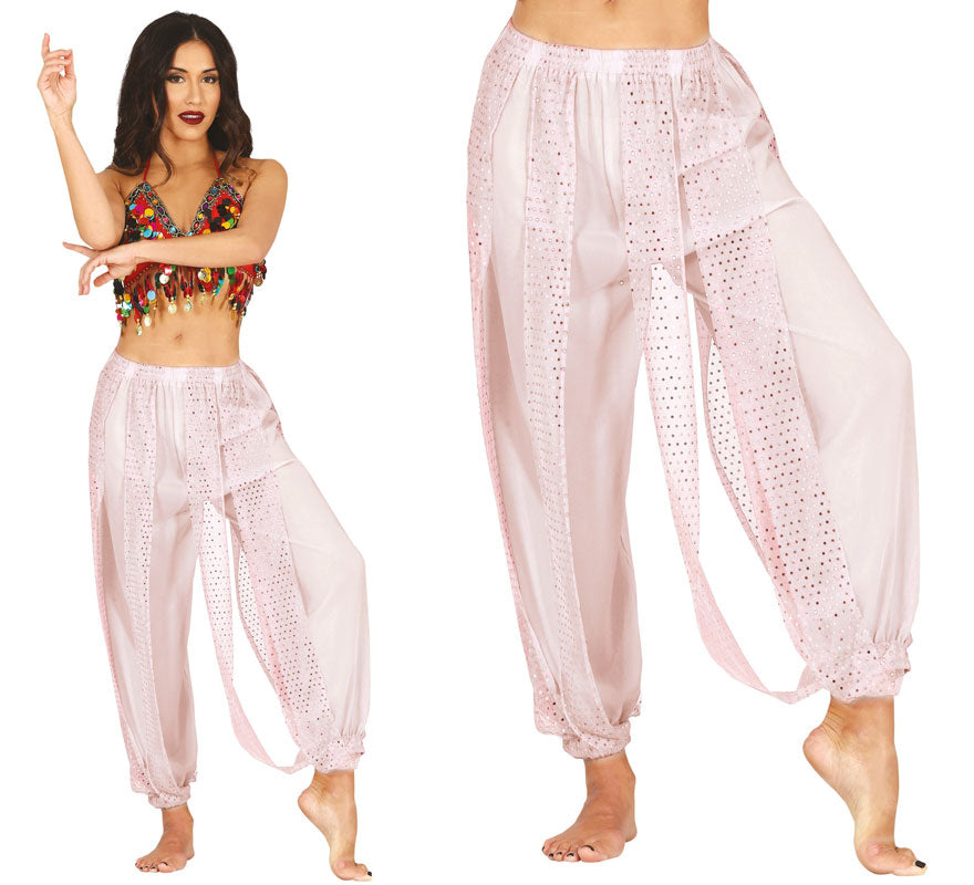 Translation missing: pt-PT.Pantalones Danza del Vientre blanco para mujer