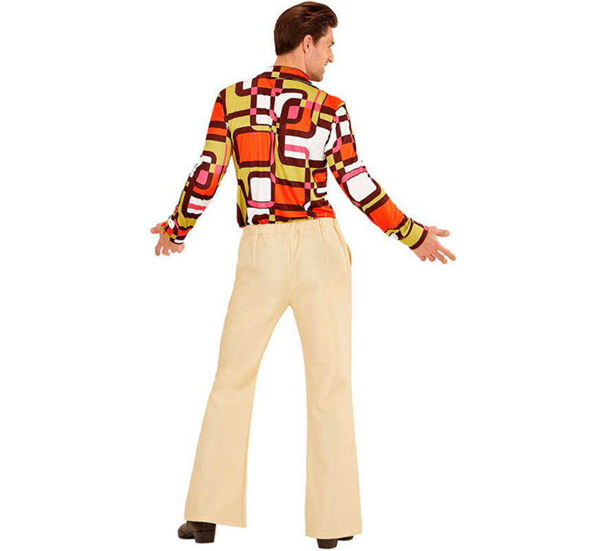 Translation missing: pt-PT.Pantalones Disco Años 70 beige para hombre