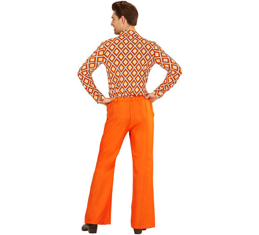 Translation missing: pt-PT.Pantalones Disco Años 70 naranja para hombre
