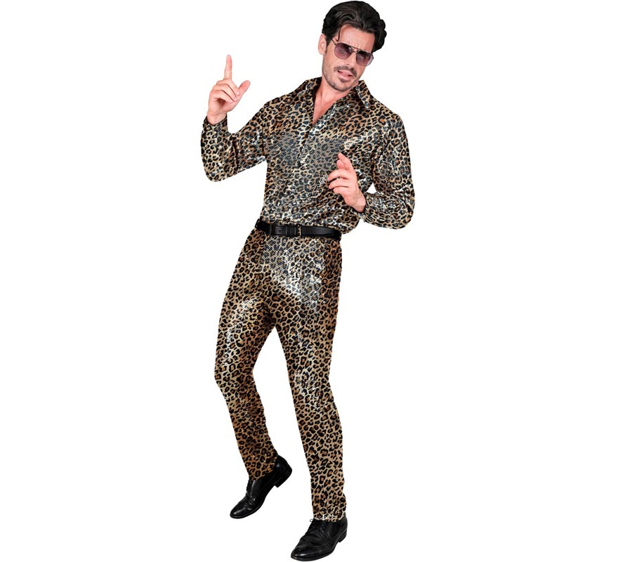 Translation missing: pt-PT.Pantalones Fiesta animal print leopardo para hombre