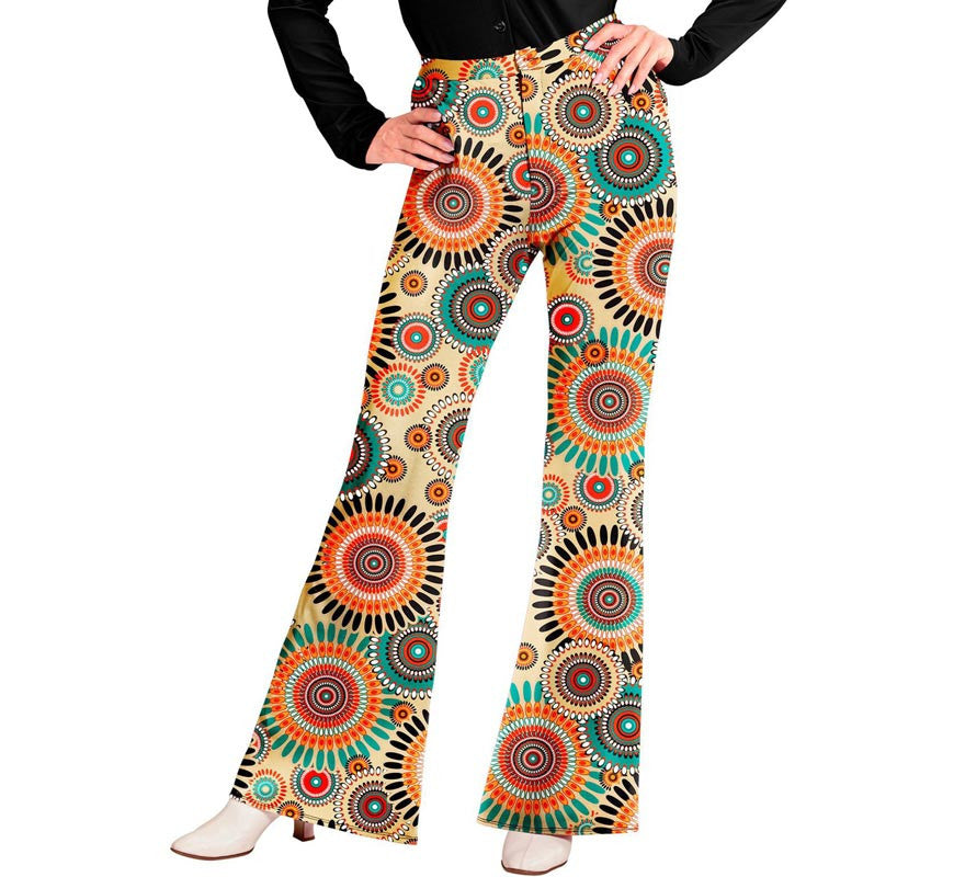 Translation missing: pt-PT.Pantalones Moda años 60 mandalas para mujer