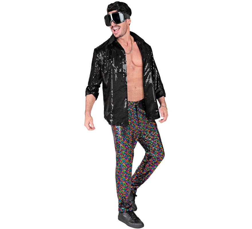 Translation missing: pt-PT.Pantalones puntos multicolor para hombre