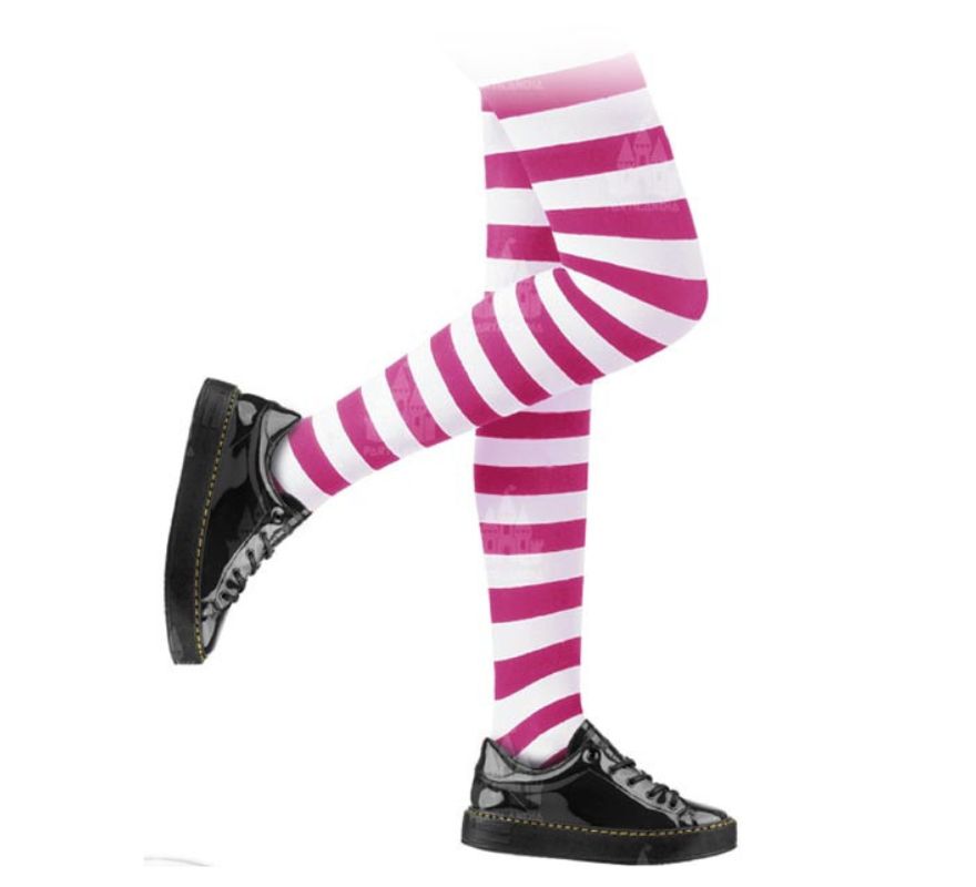 Translation missing: pt-PT.Panty a Rayas blanco infantil en varios colores