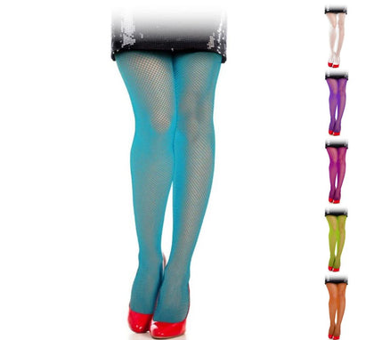 Panty de Red Fina Fosforito Adulto en varios colores
