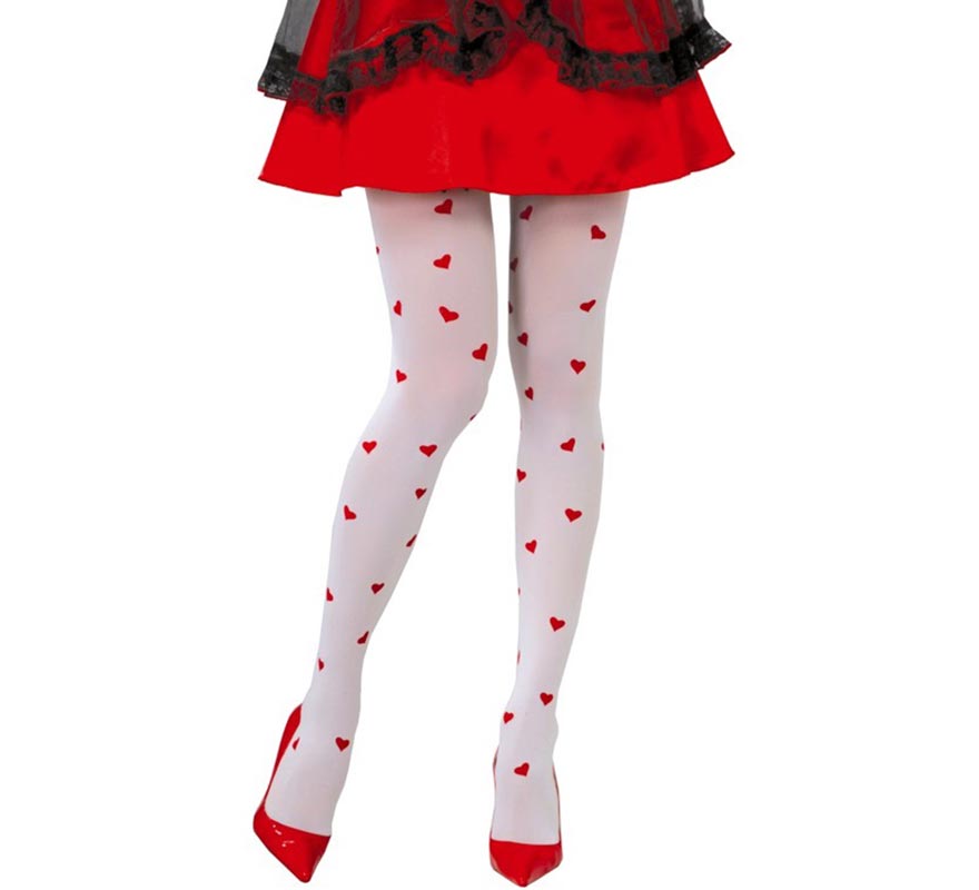 Translation missing: pt-PT.Pantys blancas con Corazones rojos
