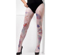 Pantys Blancas con impresión de Heridas para mujer