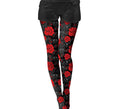 Pantys de Catrina Calaveras y Rosas rojas adulto