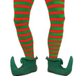 Pantys de Elfo Navideño a rayas rojas y verdes adulto