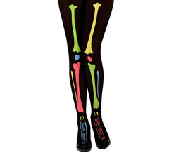 Meia-calça feminina 40 Den Neon Color Skeleton