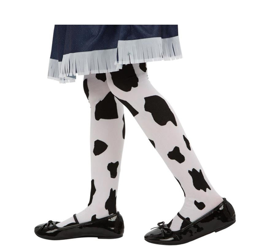 Translation missing: pt-PT.Pantys de Vaquera estampado de vaca infantil