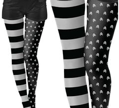Meia-calça gótica preta para mulheres