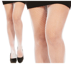 Meia-calça adulta pequena malha branca