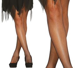 Meia-calça preta de malha pequena para mulheres