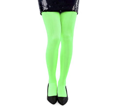 Meia-calça verde neon