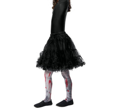 Collants opacos cinzentos Zombie para menina