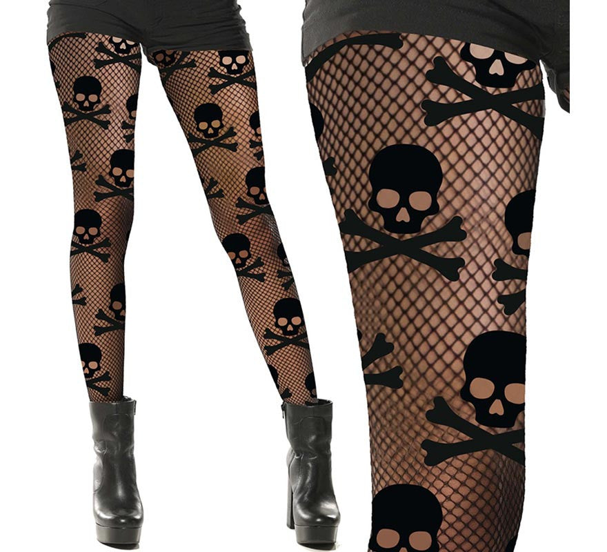 Translation missing: pt-PT.Pantys Rejilla de Calavera para mujer