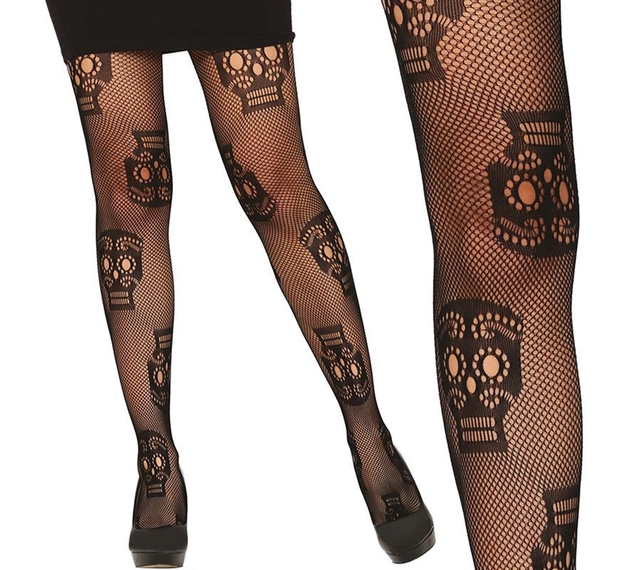 Translation missing: pt-PT.Pantys Rejilla de Calaveras para mujer