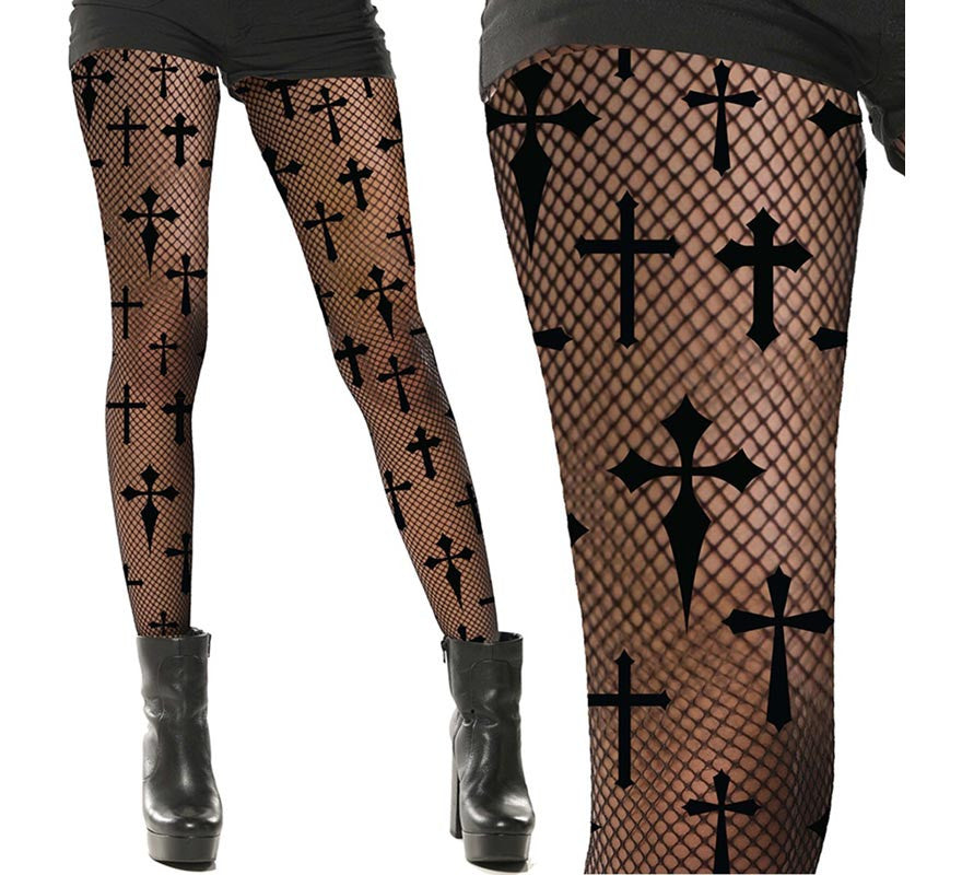 Translation missing: pt-PT.Pantys Rejilla de Cruces para mujer