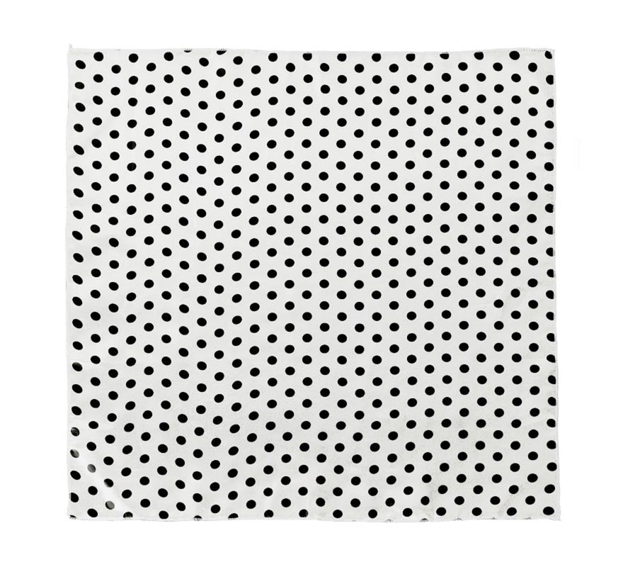 Pañuelo con lunares negros de 50x50 cm en varios colores