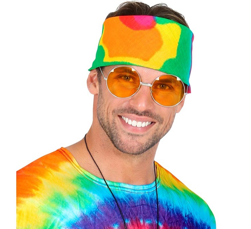 Translation missing: pt-PT.Pañuelo Hippie Tie-Dye multicolor de 55x55 cm