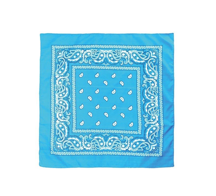 Translation missing: pt-PT.Pañuelo Paisley turquesa de 54x54 cm