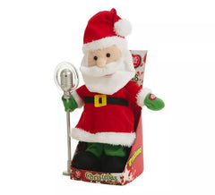 Papai Noel com microfone 30 cm