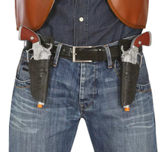 Par de coldres com 2 pistolas de 24 cm