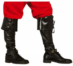 Par de leggings pretas de luxo 52 cm.
