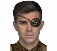 Tapa-olho dourado de Steampunk