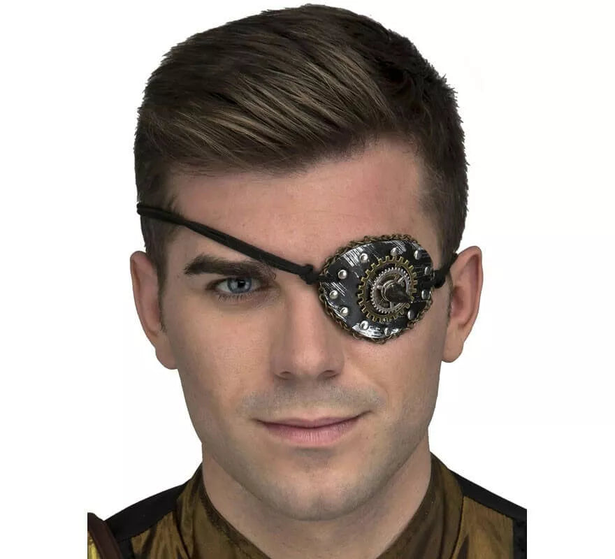 Translation missing: pt-PT.Parche de Ojo Steampunk Plateado