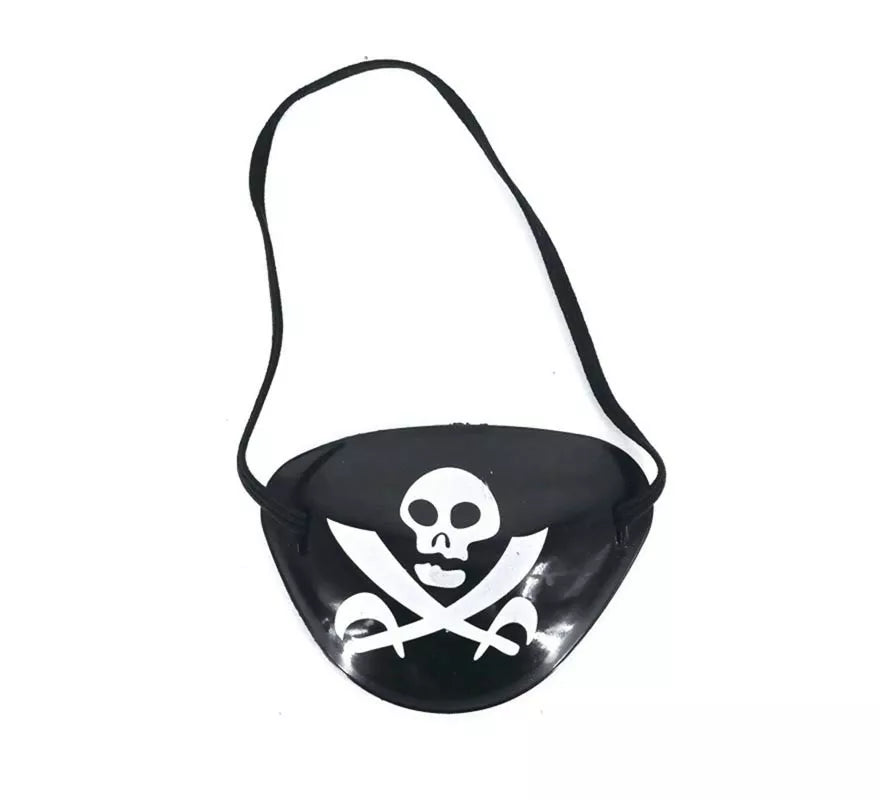 Translation missing: pt-PT.Parche Pirata negro con calavera tenebrosa