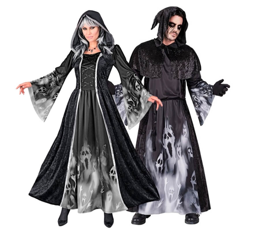Par com estampado de fantasmas