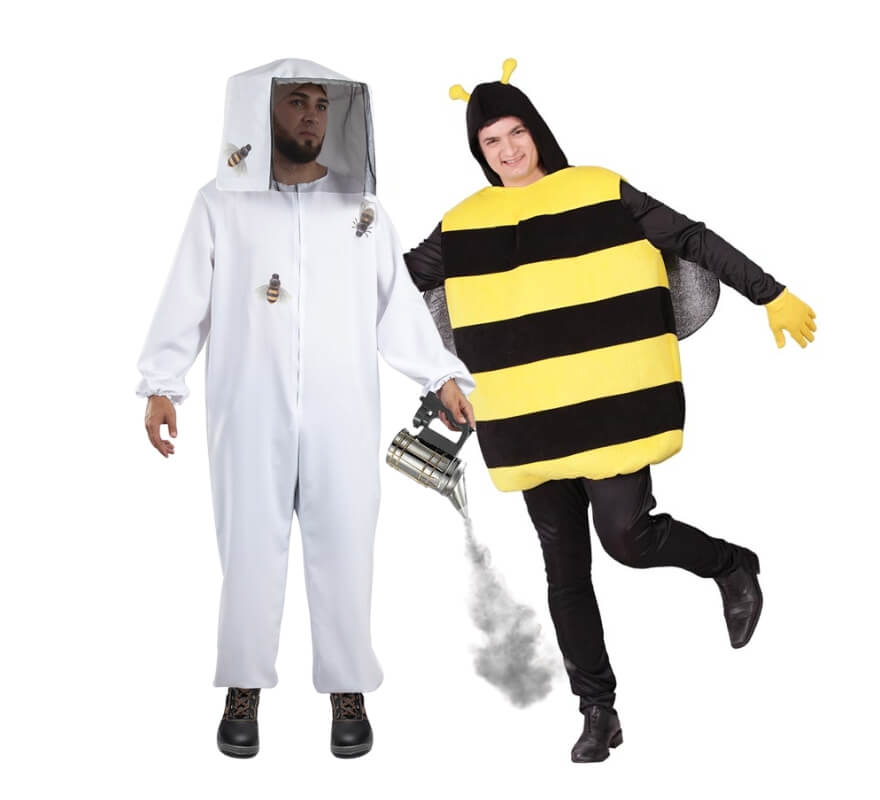Translation missing: pt-PT.Pareja de apicultor y abeja