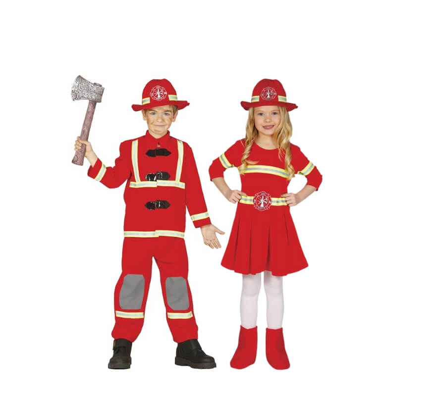 Casal infantil de bombeiros