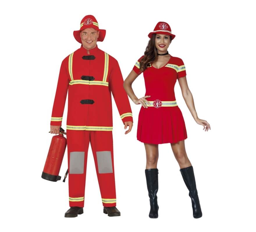 Casal de bombeiros