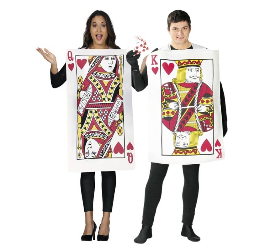 Casal de cartas de póquer