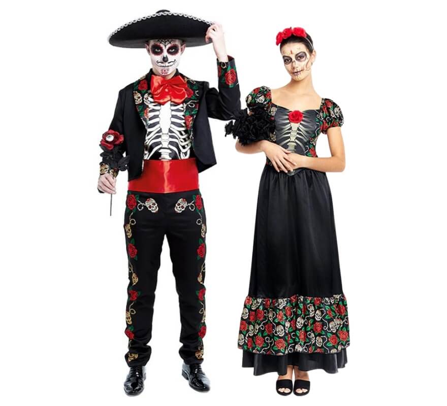 Translation missing: pt-PT.Pareja de Catrin y Catrina con rosas