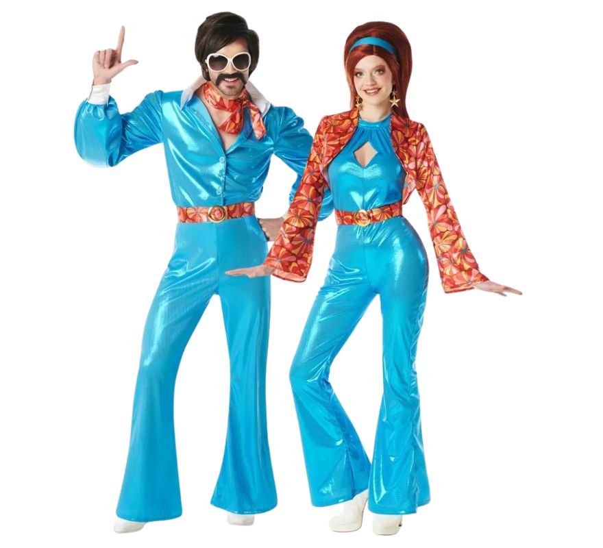 Par disco azul dos anos 70