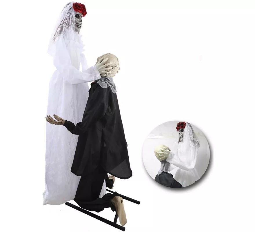 Pareja de Esqueletos con Sonido de 180 cm