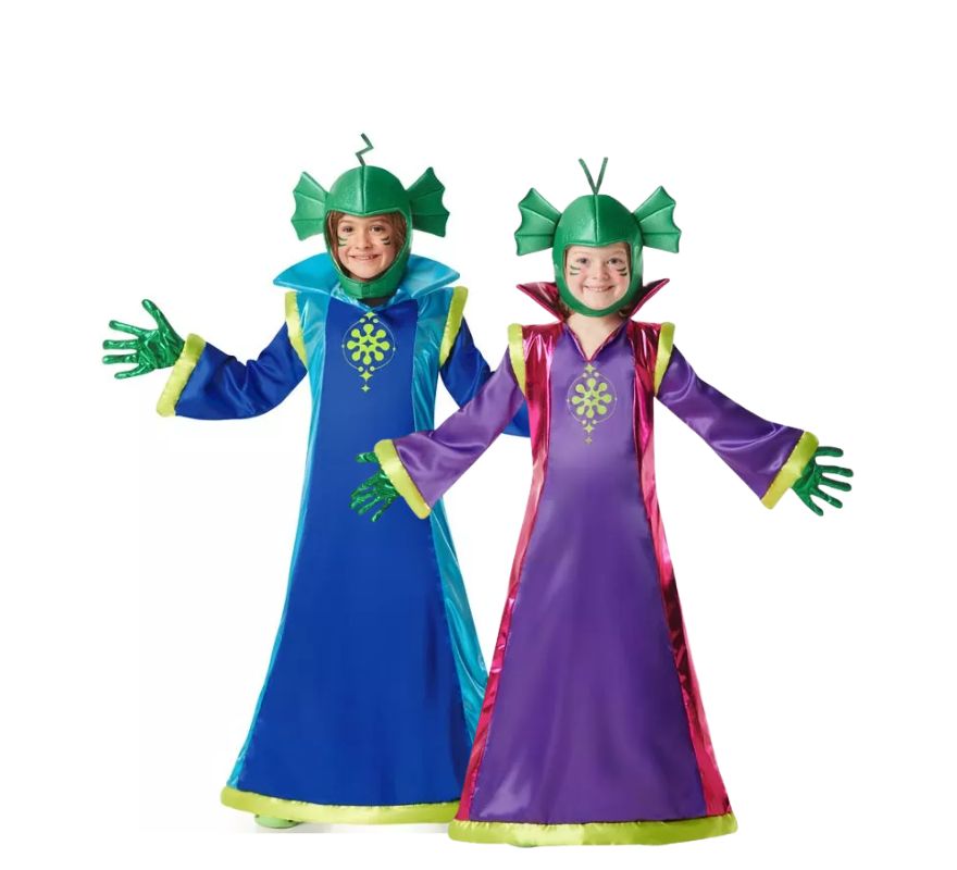 Translation missing: pt-PT.Pareja de extraterrestres azul y morado infantil