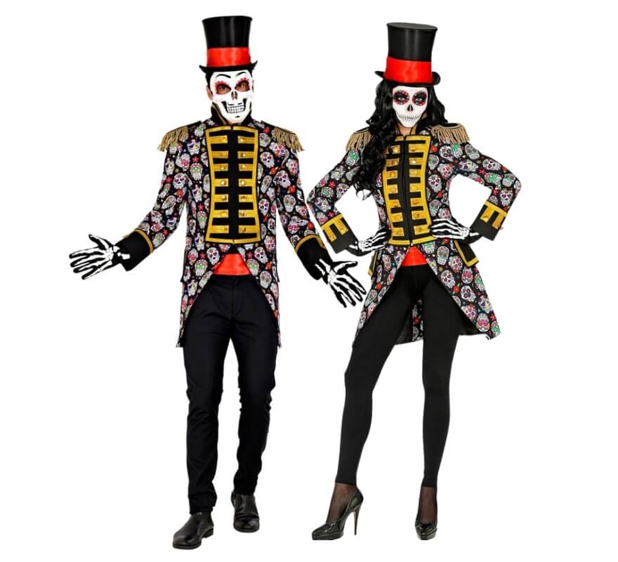 Translation missing: pt-PT.Pareja de frac Día de los muertos