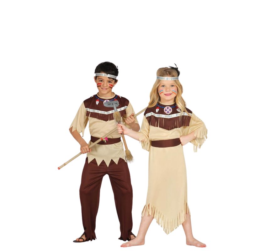 Par de índios para crianças