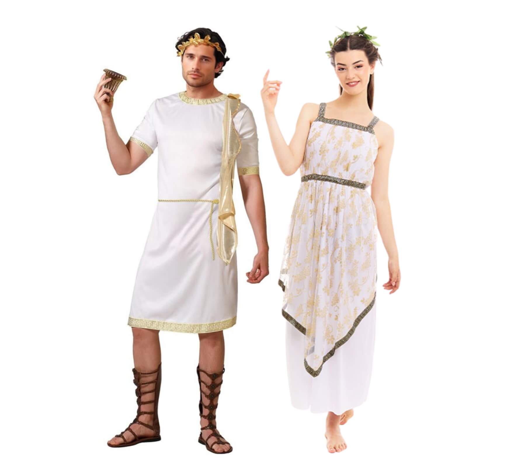 Translation missing: pt-PT.Pareja de romanos con detalles dorados