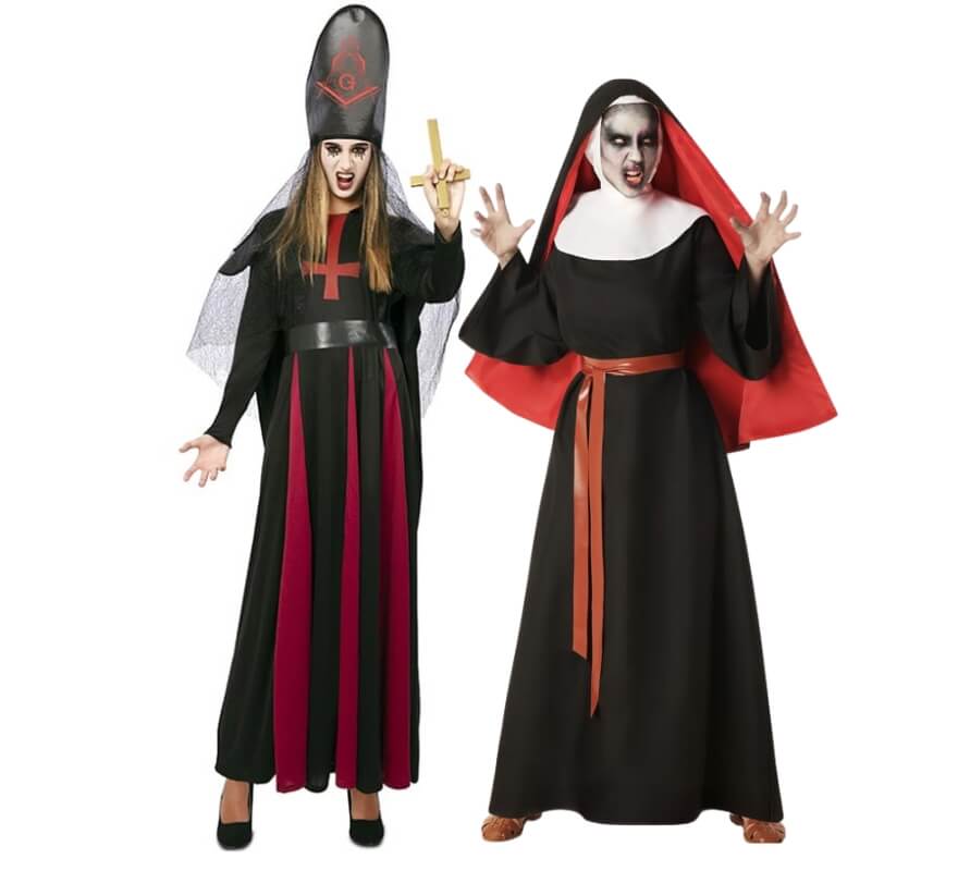 Par de sacerdotisa e freira satânica