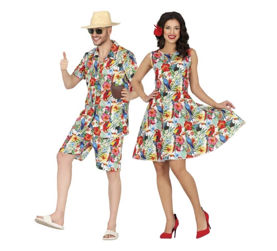 Casal de turistas das Caraíbas