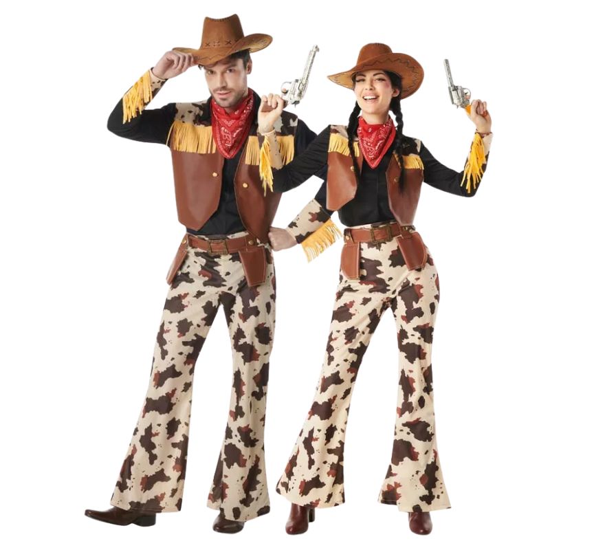 Par de cowboys com franjas