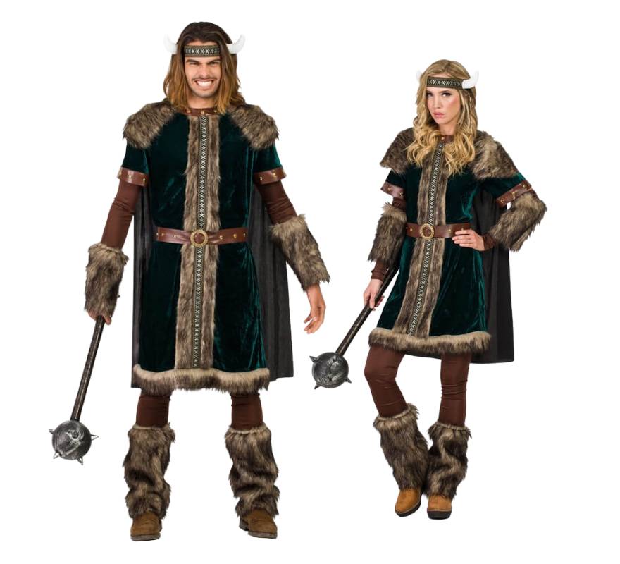 Par de vikings verdes